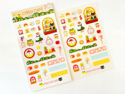 Cosy Cafe Journal Stickers - Jessthechen