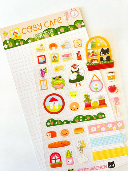 Cosy Cafe Journal Stickers - Jessthechen