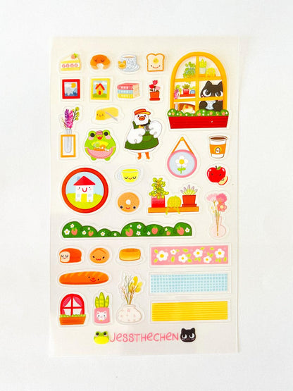 Cosy Cafe Journal Stickers - Jessthechen