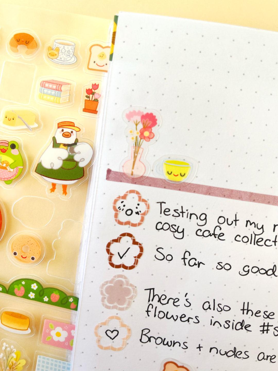 Cosy Cafe Journal Stickers - Jessthechen