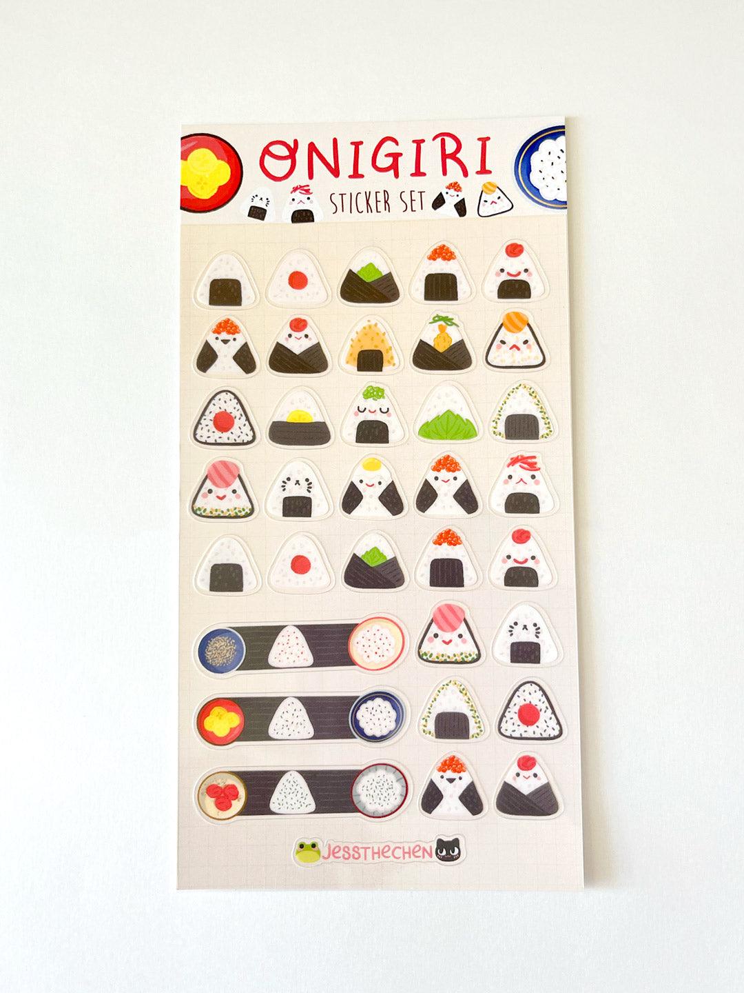 Mini Cute Onigiri Stickers - Jessthechen