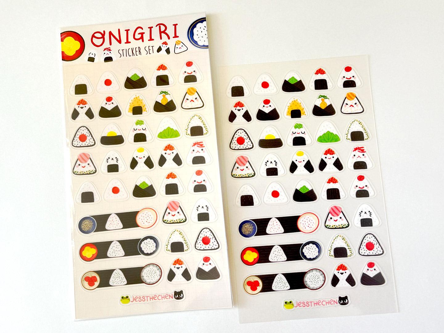 Mini Cute Onigiri Stickers - Jessthechen