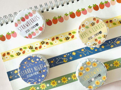Washi Tape – Bees and Leaves - Jessthechen