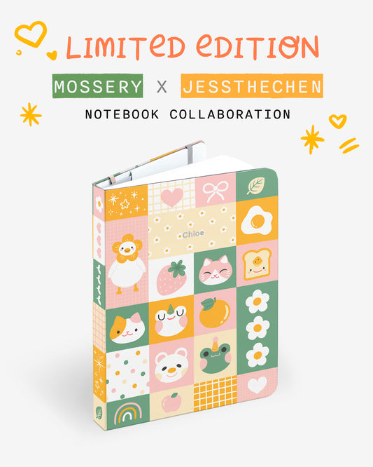 Jessthechen x Mossery Limited Edition Notebook – Dotted or Vertical Planner