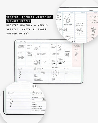 Jessthechen x Mossery Limited Edition Notebook – Dotted or Vertical Planner