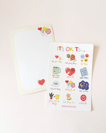 Double-Sided Postcard Print | It's OK