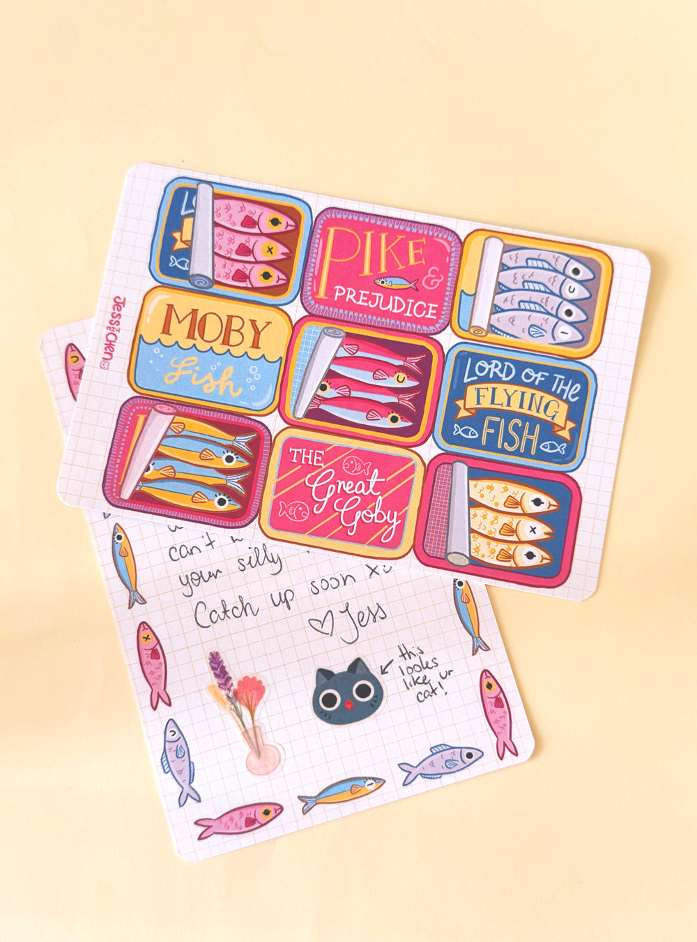 Double-Sided Postcard Print | Sardines