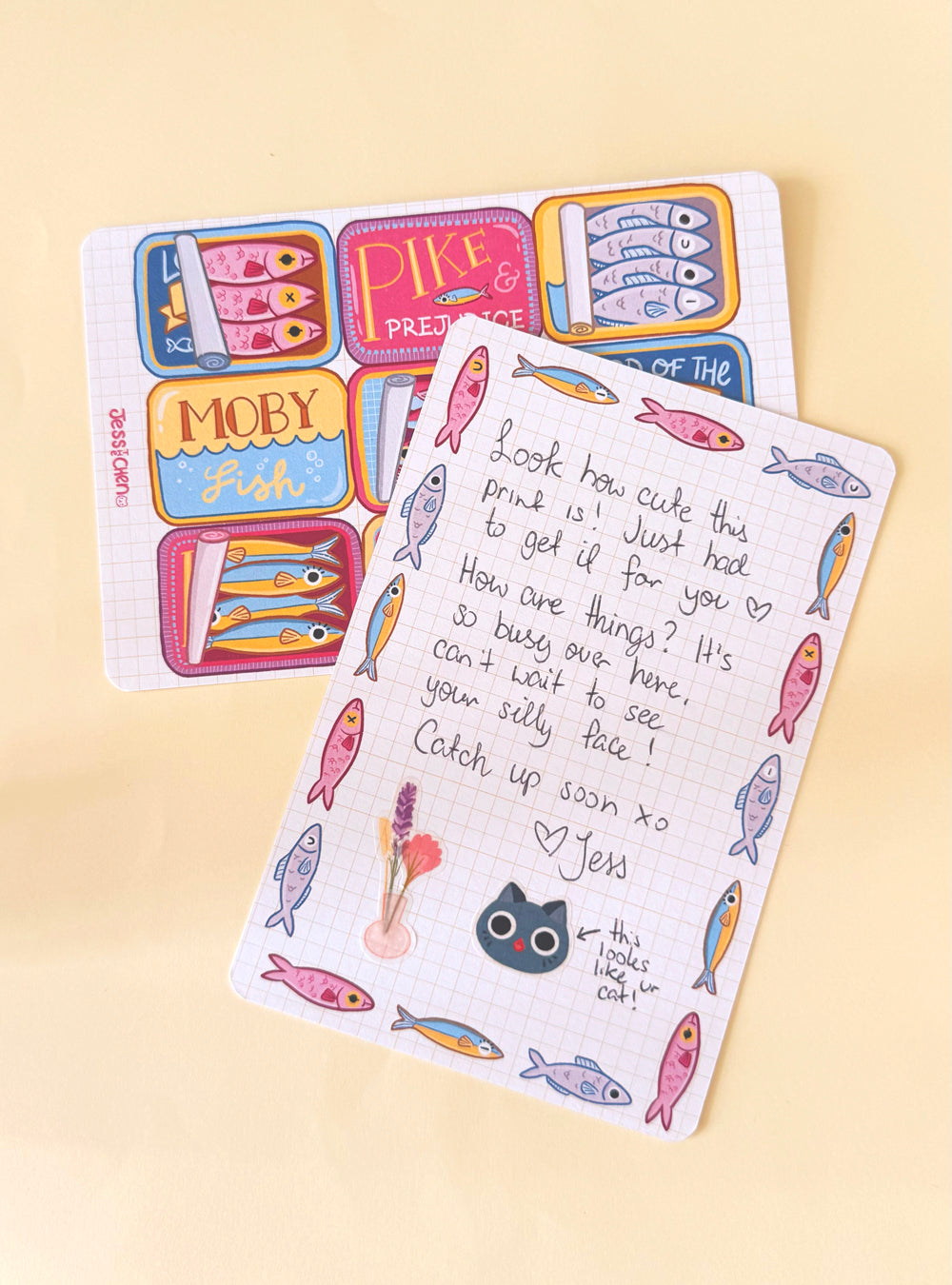 Double-Sided Postcard Print | Sardines