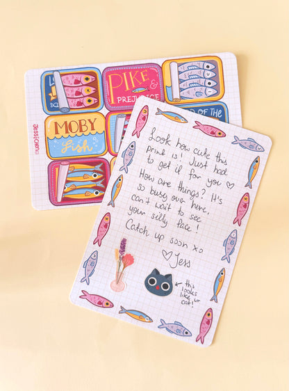 Double-Sided Postcard Print | Sardines