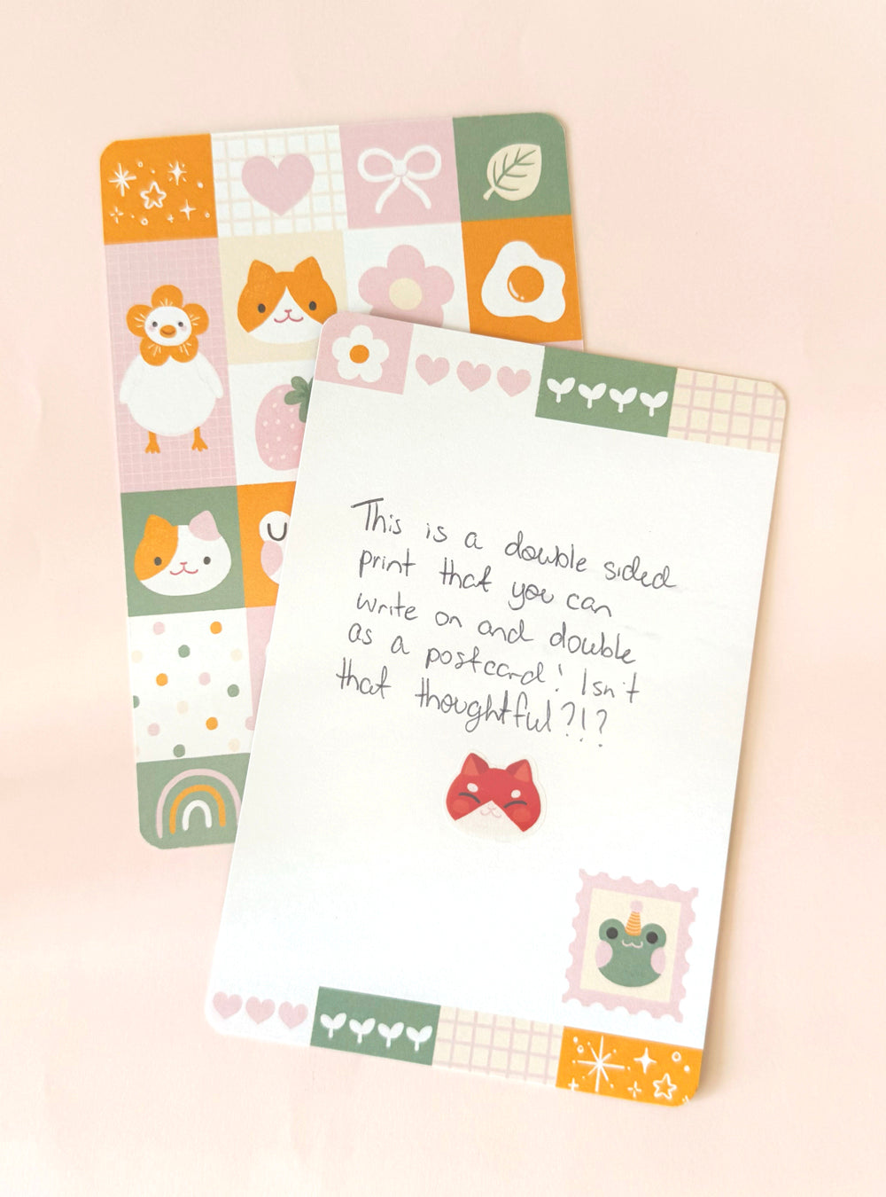 Double-Sided Postcard Print | Tangerine Dreams