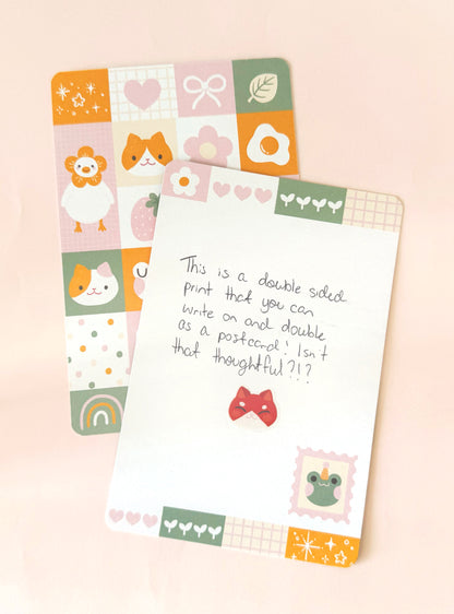 Double-Sided Postcard Print | Tangerine Dreams