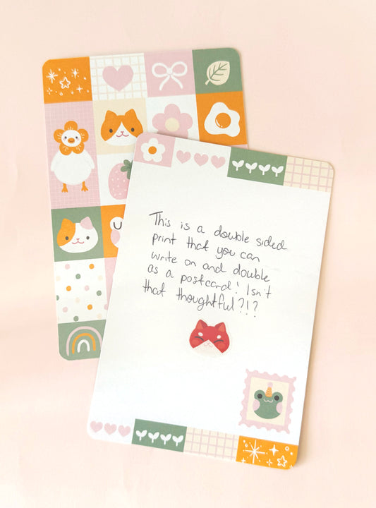 Double-Sided Postcard Print | Tangerine Dreams