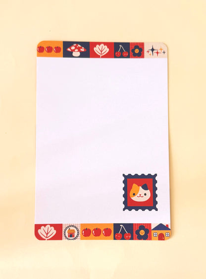 Double-Sided Postcard Print | Tulip Patchwork