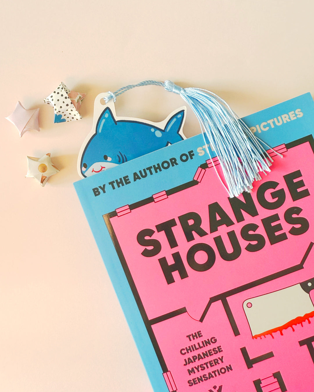 Shark Stack Bookmark | Double-Sided with Tassel