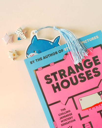 Shark Stack Bookmark | Double-Sided with Tassel