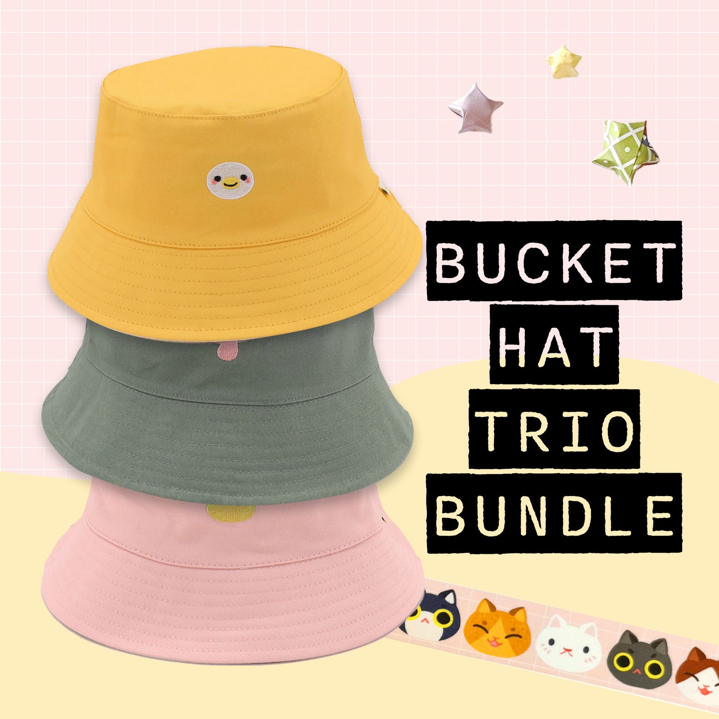 Bucket Hat Trio Bundle | Complete Collection (3 Hats)