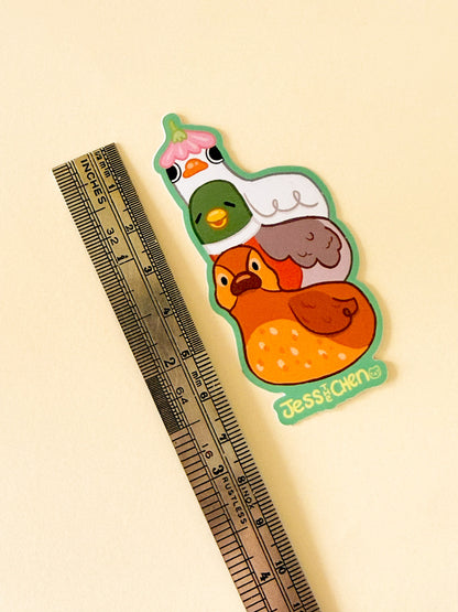Duck Stack Vinyl Sticker