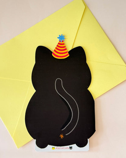 Pickles Birthday Cat Die-Cut Greeting Card