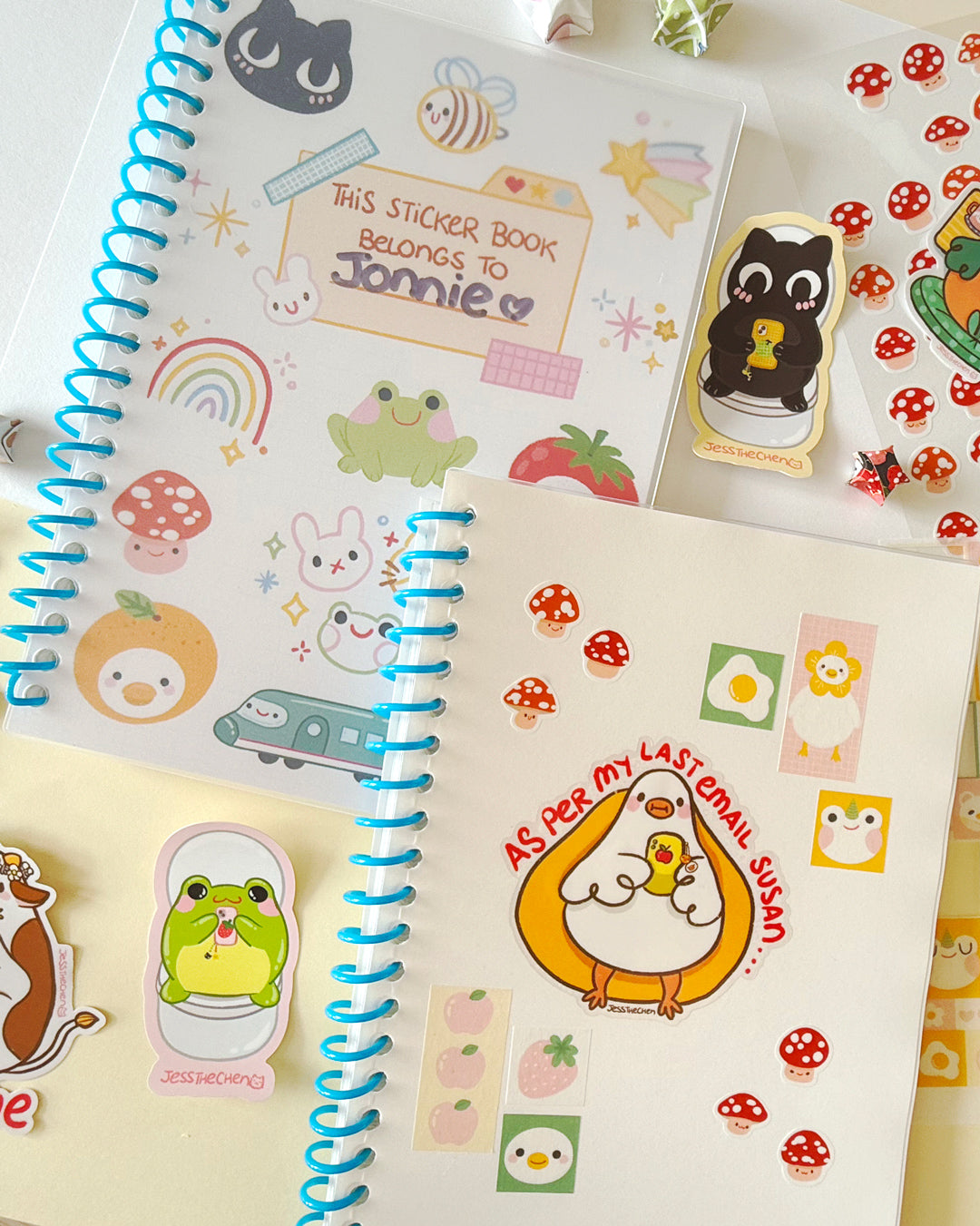 A5 Reusable Sticker Book | Spiral Bound Sticker Storage