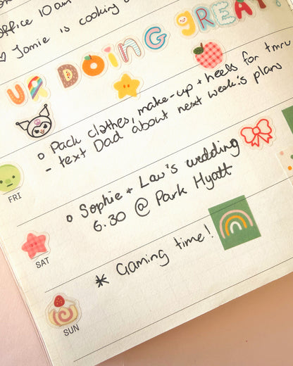 Planner & Calendar Stickers | Alphabet