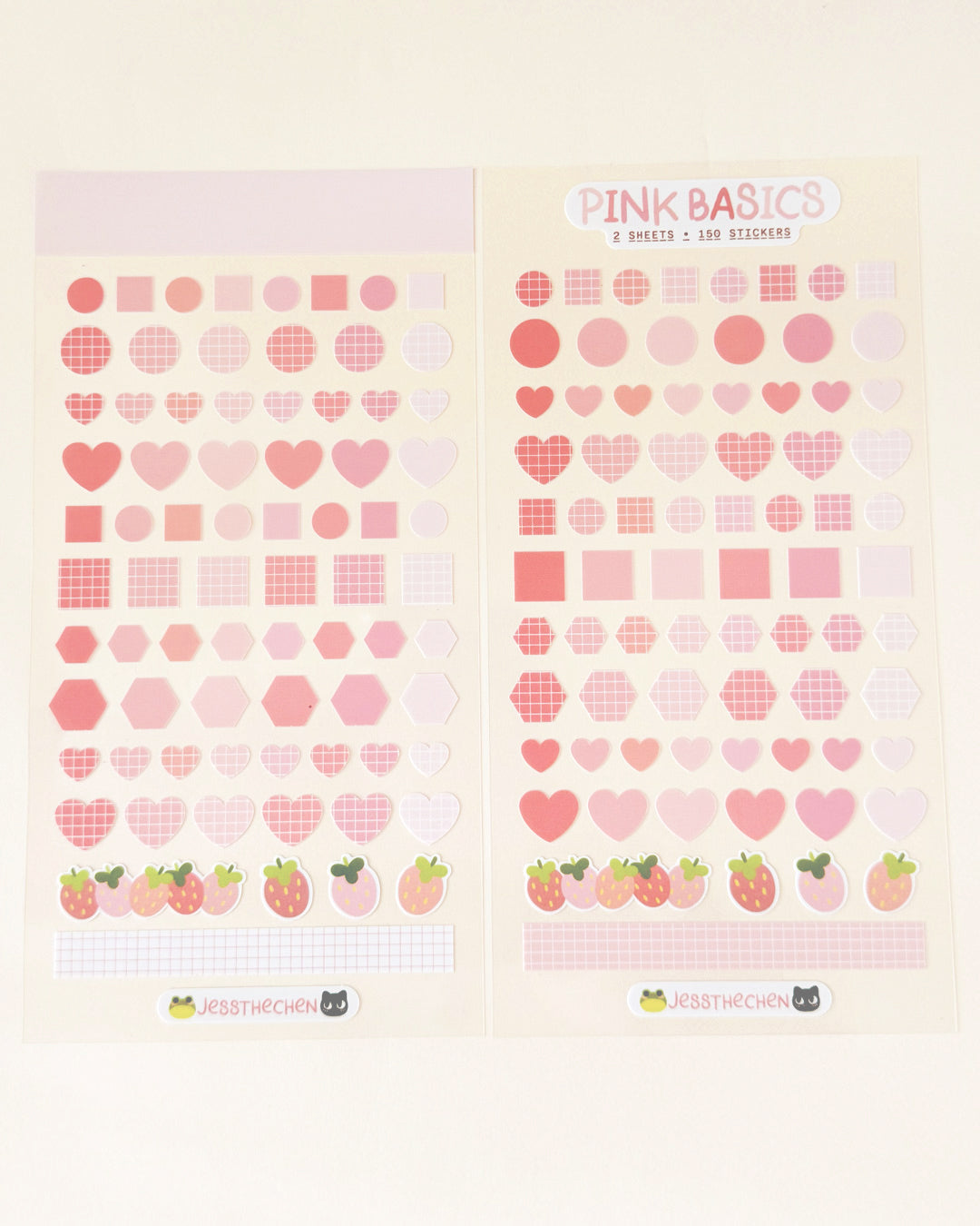 Planner Basic Stickers | Pink