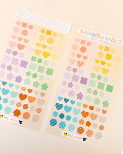Planner & Calendar Stickers | Rainbow Basics
