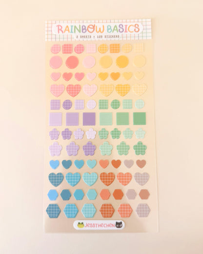 Planner & Calendar Stickers | Rainbow Basics