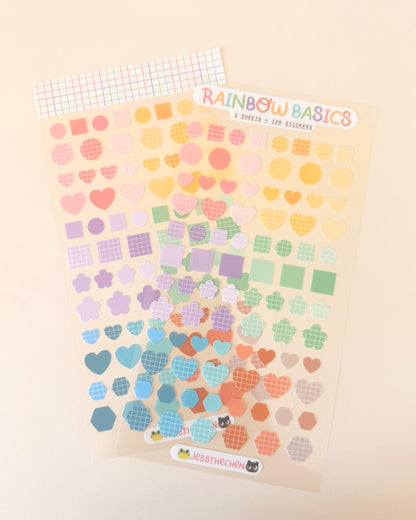 Planner & Calendar Stickers | Rainbow Basics