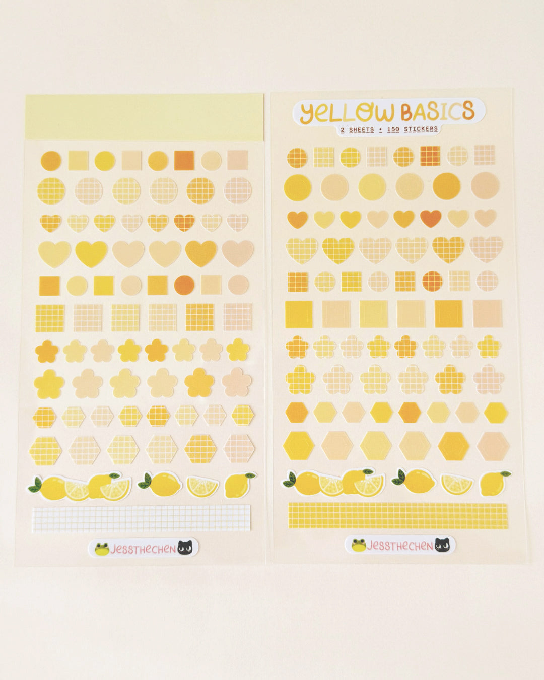 Planner Basic Stickers | Yellow