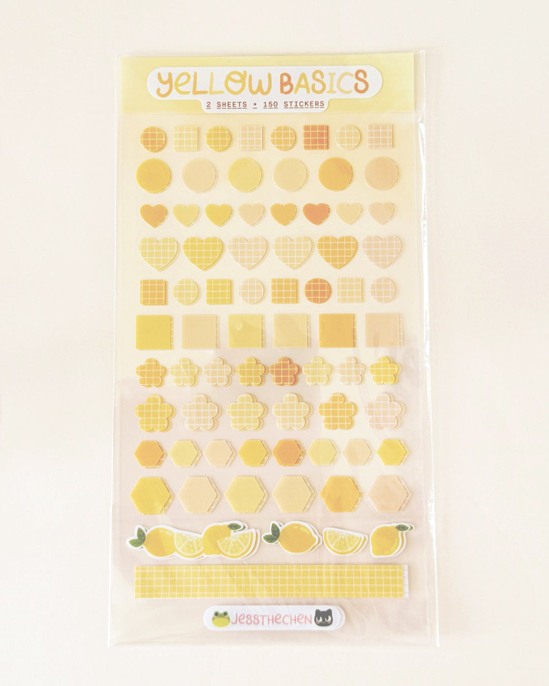 Planner Basic Stickers | Yellow