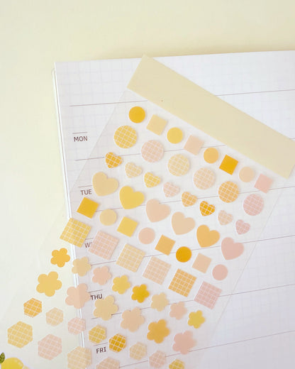 Planner Basic Stickers | Yellow