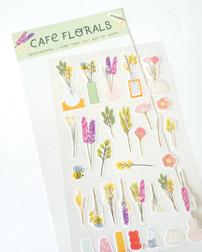 Washi Sticker Sheet | Cafe Florals