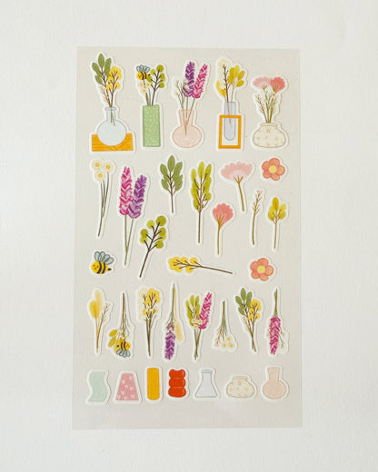 Washi Sticker Sheet | Cafe Florals