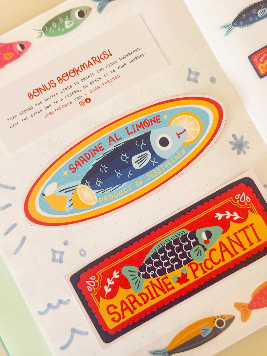 Planner & Calendar Stickers | Tinned Fish