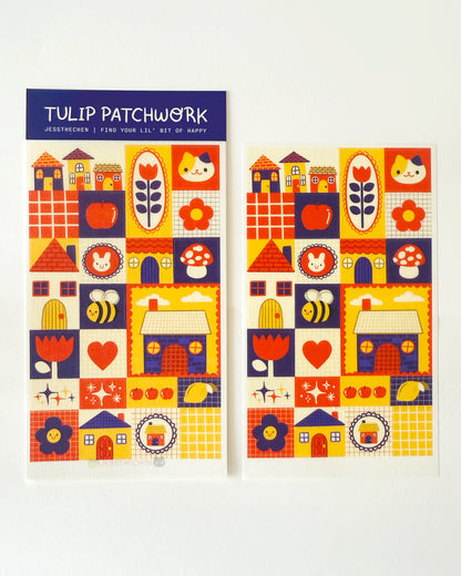 Washi Sticker Sheet | Tulip Patchwork