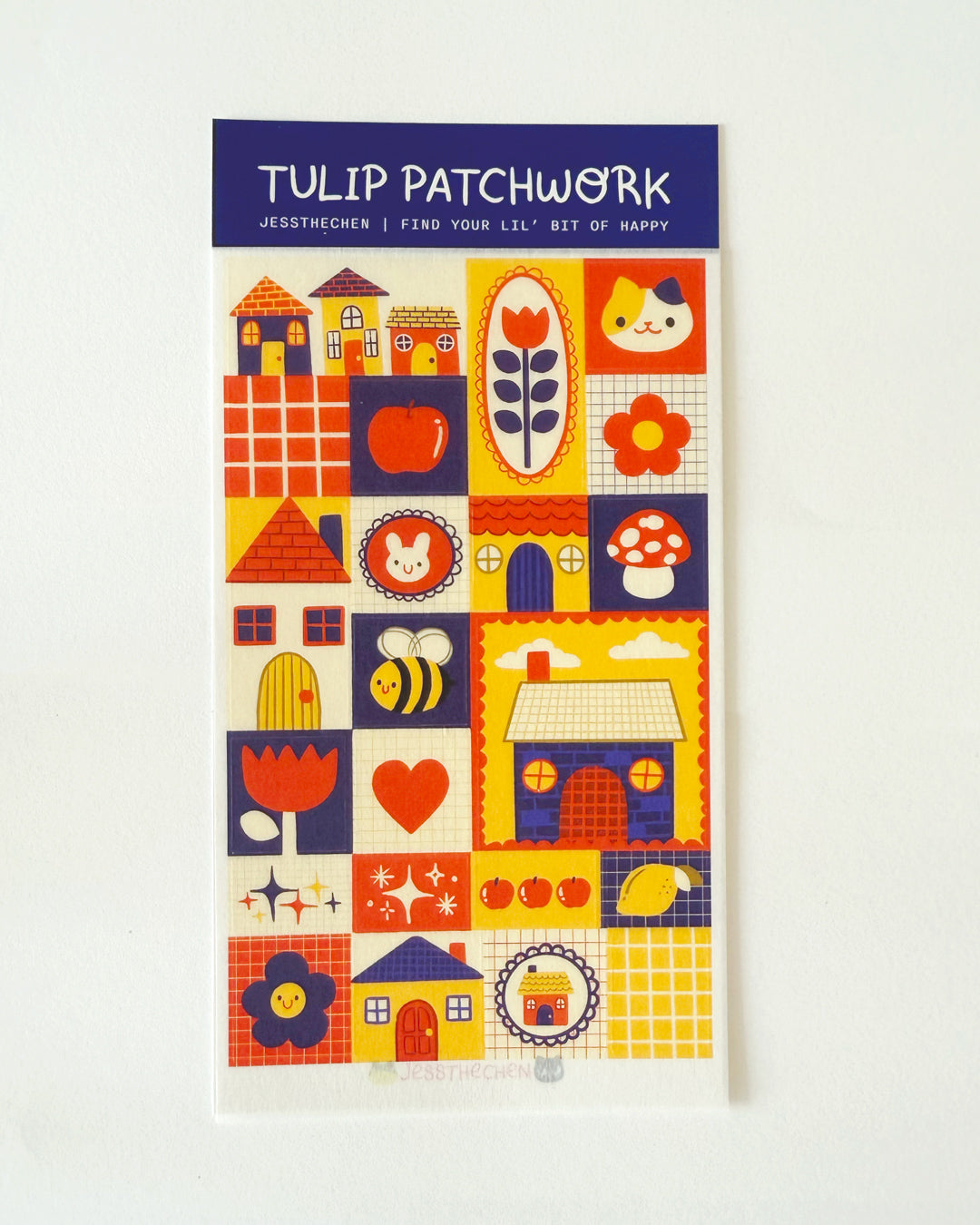 Washi Sticker Sheet | Tulip Patchwork