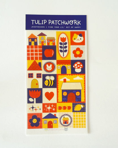 Washi Sticker Sheet | Tulip Patchwork