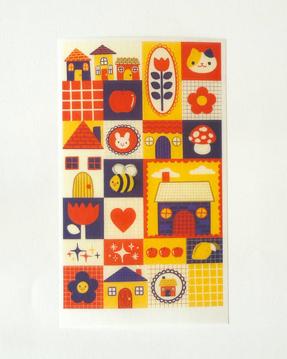 Washi Sticker Sheet | Tulip Patchwork