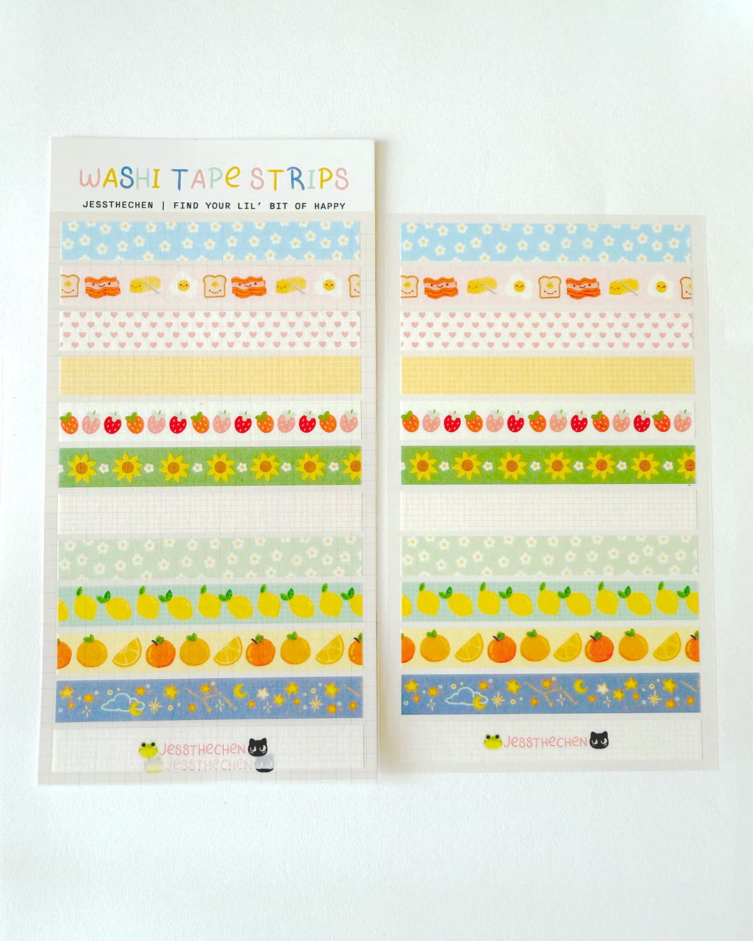 Washi Sticker Sheet | Decorative Tape Strips