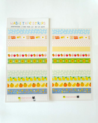 Washi Sticker Sheet | Decorative Tape Strips