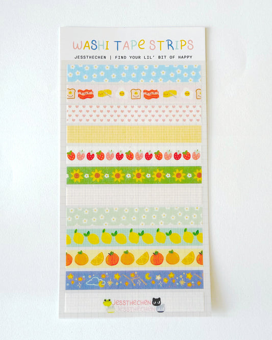 Washi Sticker Sheet | Decorative Tape Strips