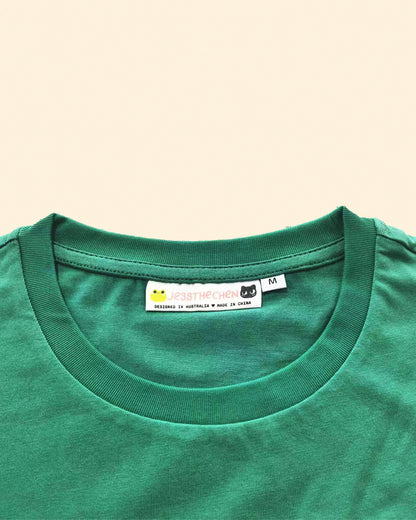 Lucky Cat Embroidered Peekaboo Pocket T-Shirt
